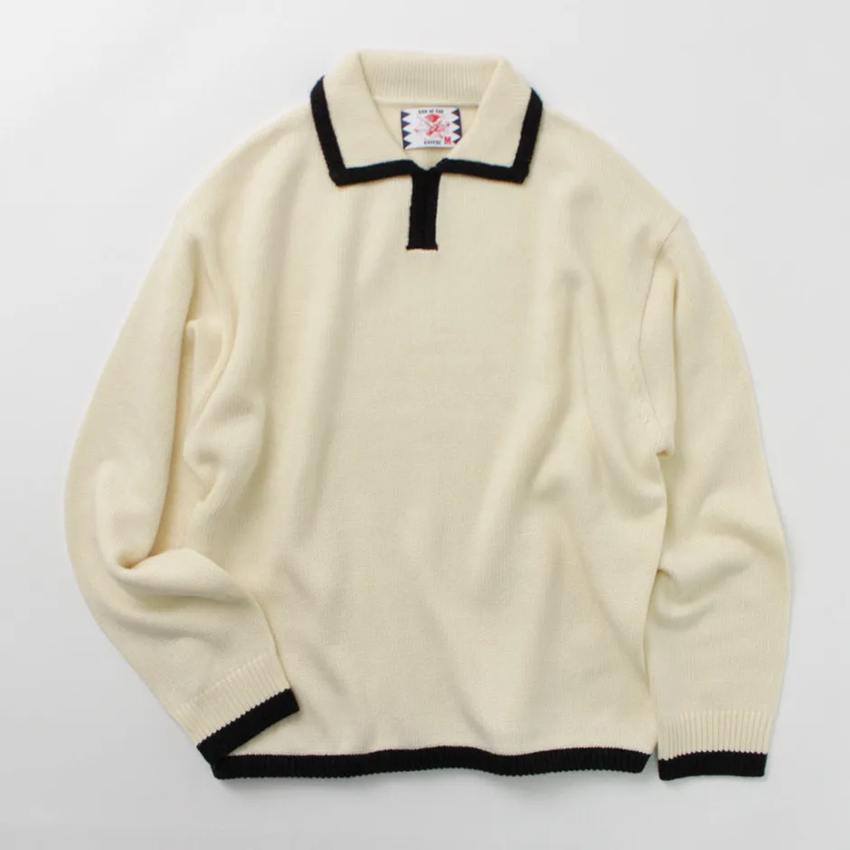 Knits^SON OF THE CHEESE / Line Polo Knit