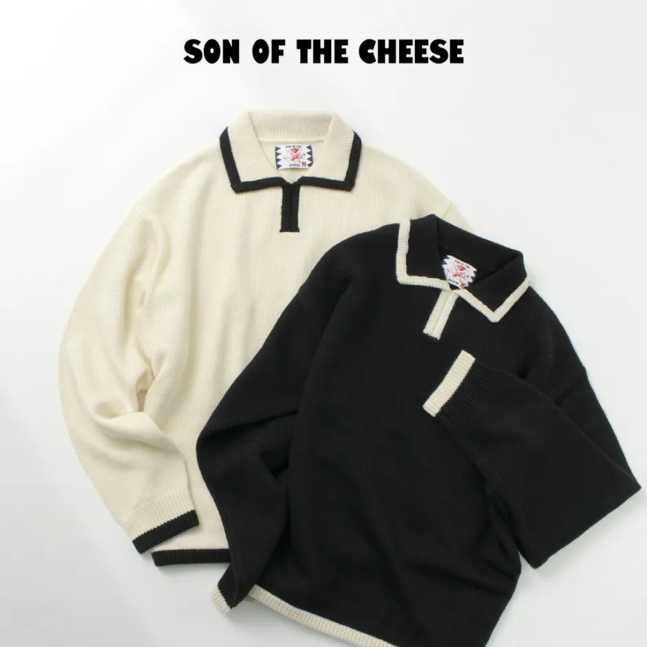 Knits^SON OF THE CHEESE / Line Polo Knit