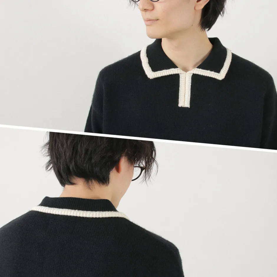 Knits^SON OF THE CHEESE / Line Polo Knit