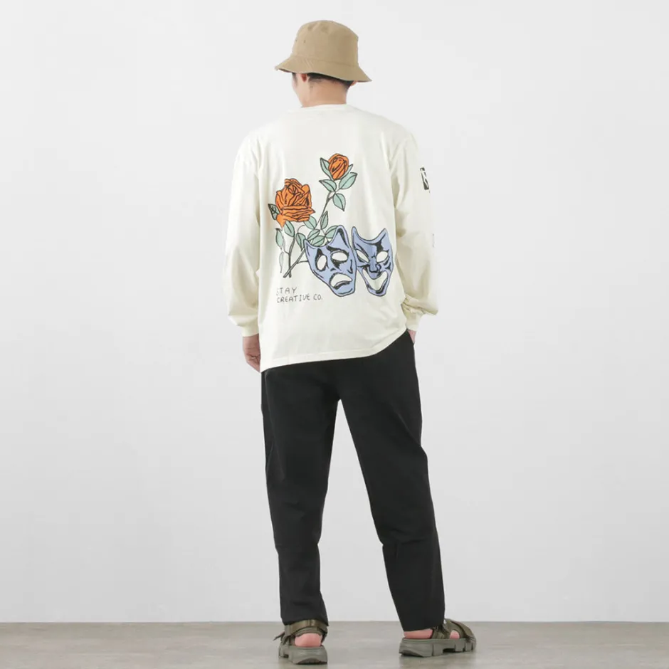 T-Shirts^STAY CREATIVE Co. / Window Long Sleeve T-Shirt beige