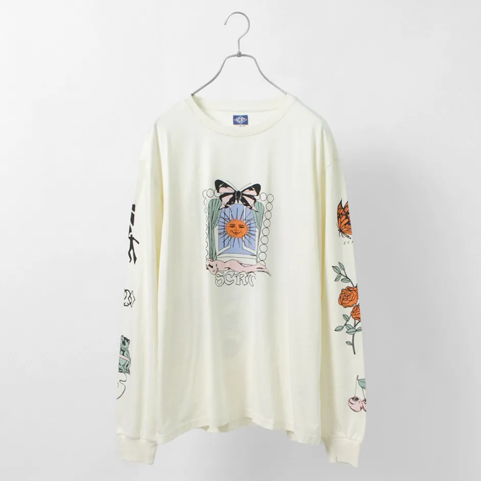 T-Shirts^STAY CREATIVE Co. / Window Long Sleeve T-Shirt beige