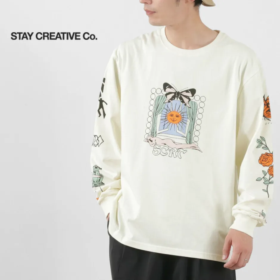 T-Shirts^STAY CREATIVE Co. / Window Long Sleeve T-Shirt beige