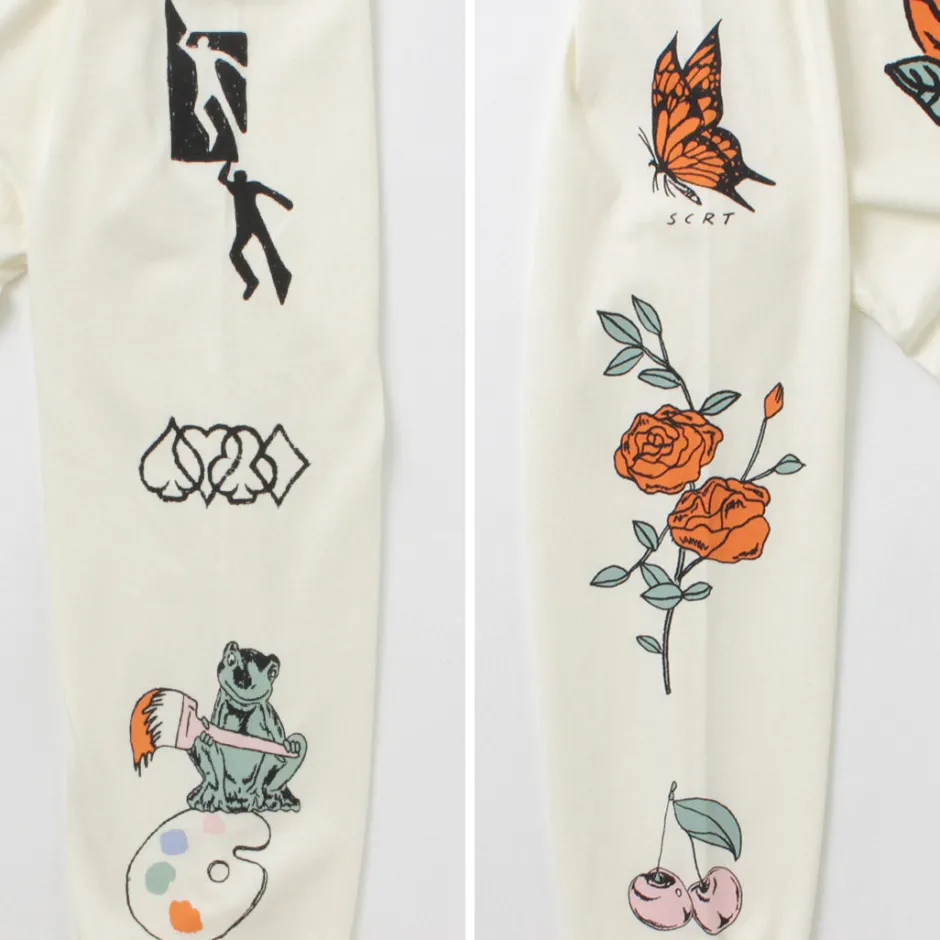 T-Shirts^STAY CREATIVE Co. / Window Long Sleeve T-Shirt beige
