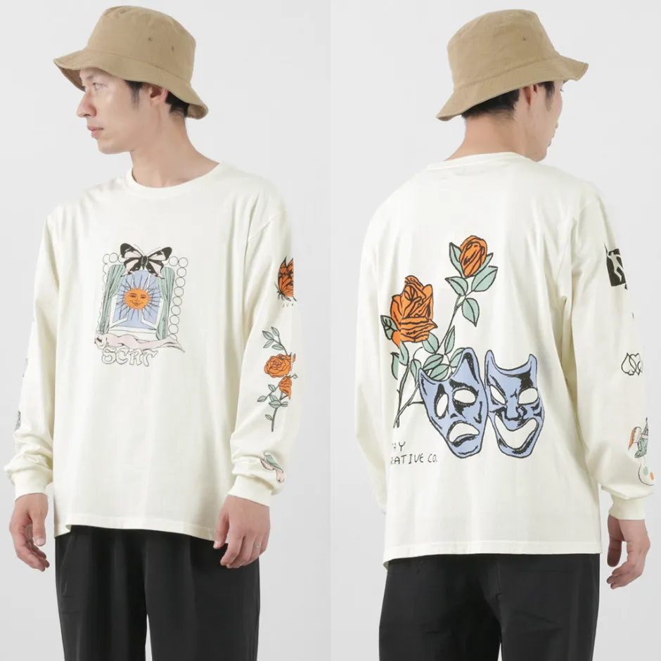 T-Shirts^STAY CREATIVE Co. / Window Long Sleeve T-Shirt beige