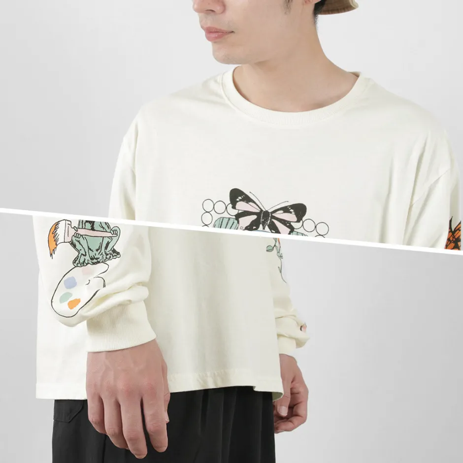 T-Shirts^STAY CREATIVE Co. / Window Long Sleeve T-Shirt beige
