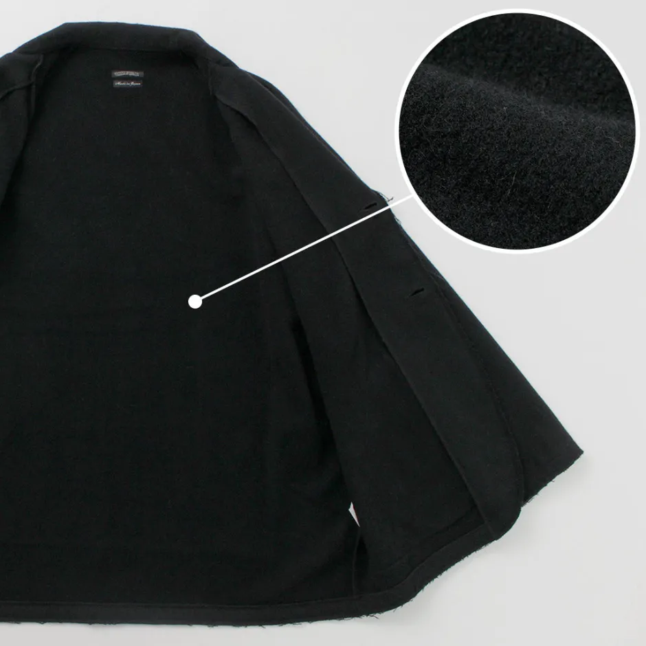 Jackets^SUNNY SPORTS / Cut-off Notch Collar 2 Button Jacket black