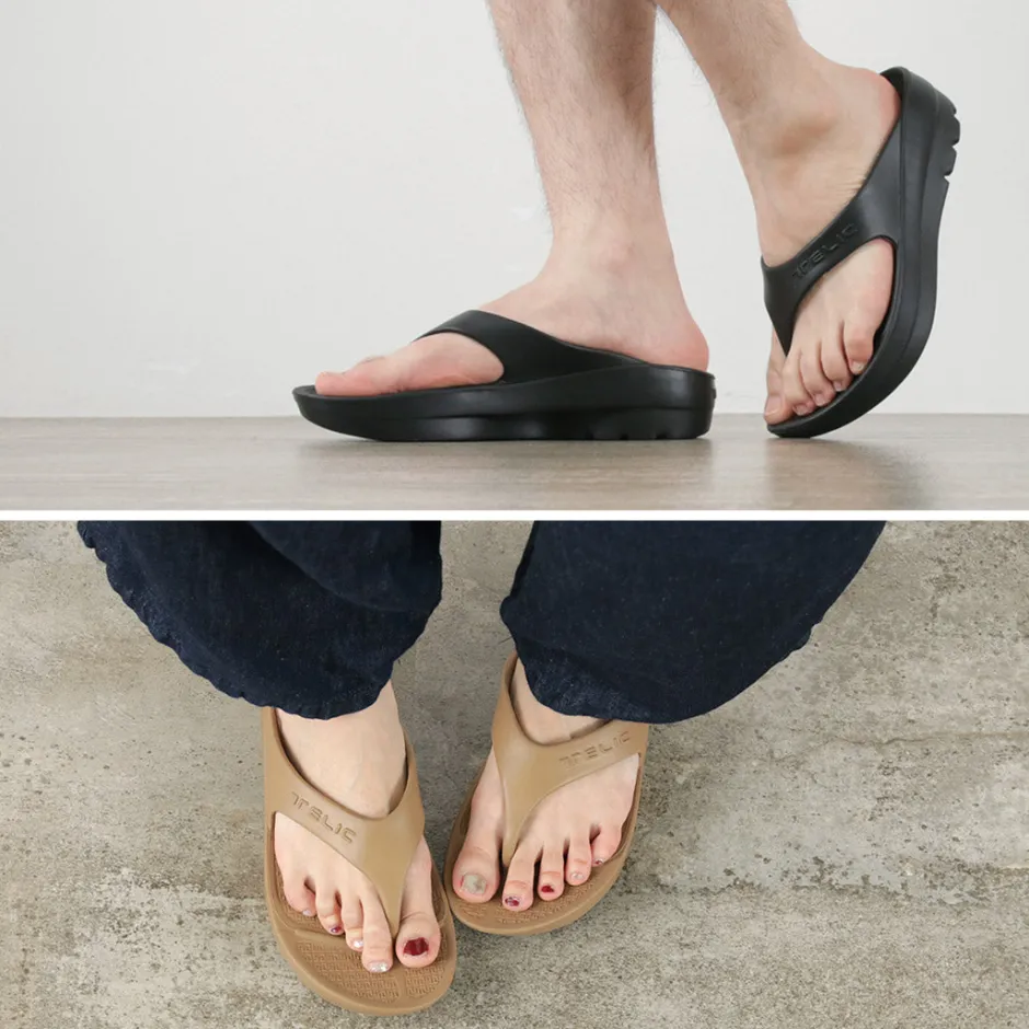 Sandals^TELIC / Double Flip Flop Recovery Platform Sandals