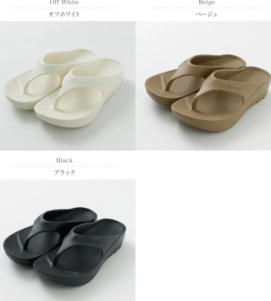Sandals^TELIC / Double Flip Flop Recovery Platform Sandals