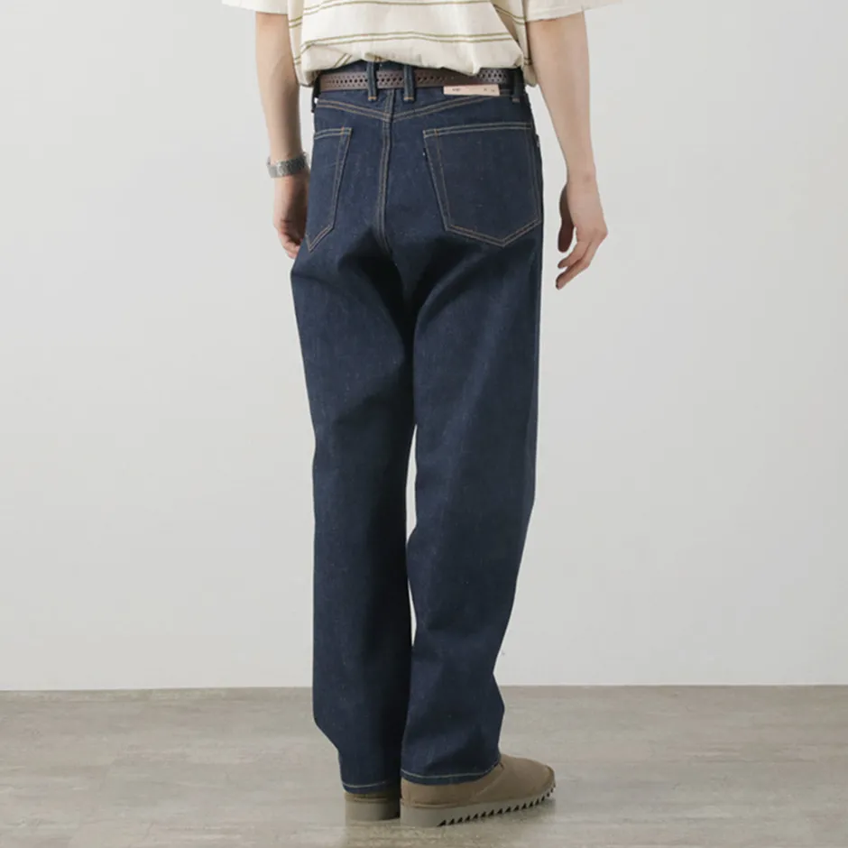 Trousers^THE BLUEST OVERALLS / Big Silhouette Denim Pants indigo