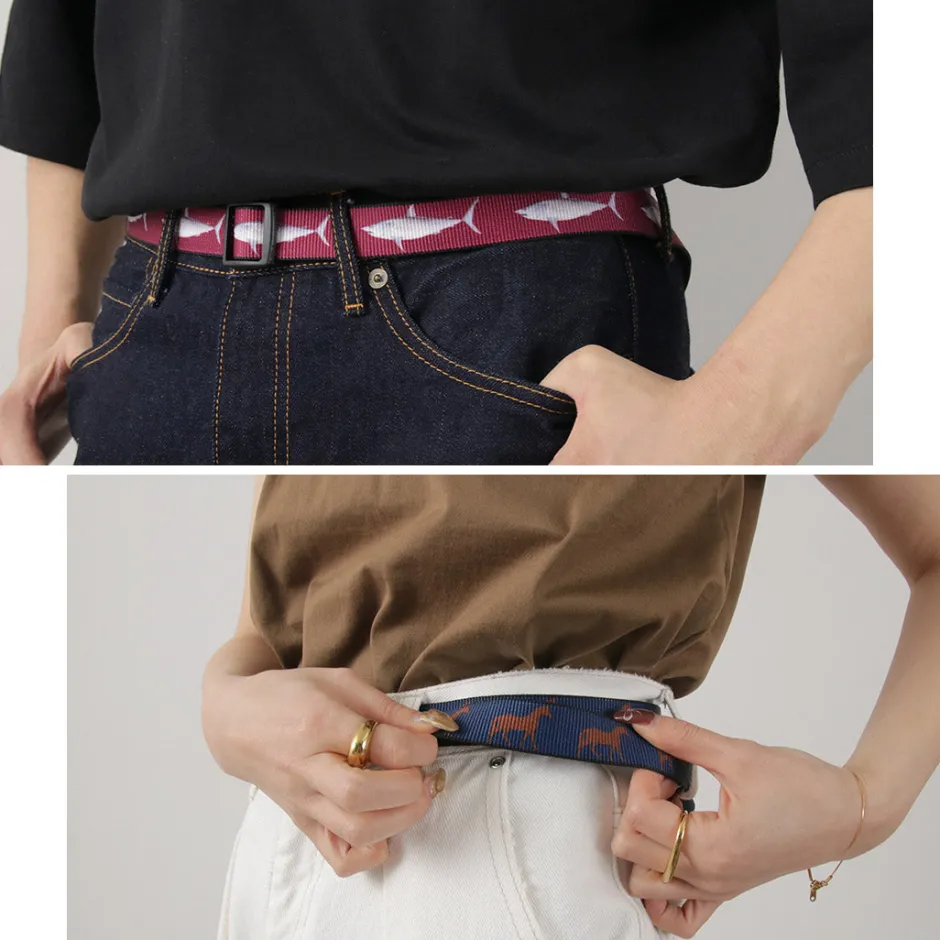 Belts^THOMAS BATES / Printed Slider Belt