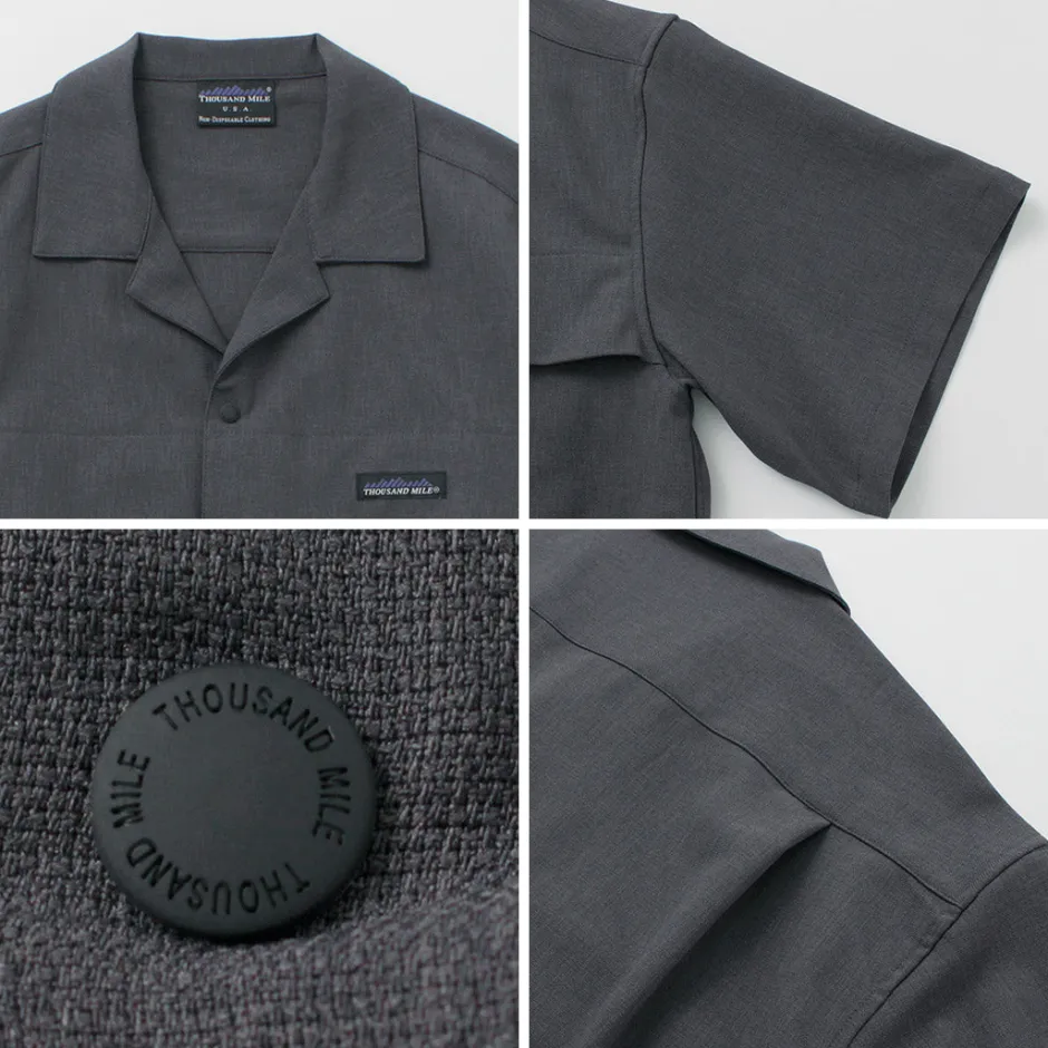Shirts^THOUSAND MILE / Short Sleeve Open Collar Shirt