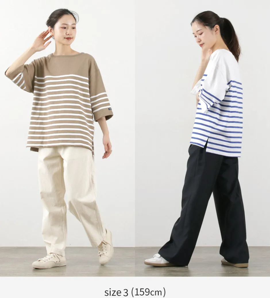 T-Shirts^TIEASY / HDCS Big Katanuki Boat Neck T-Shirt