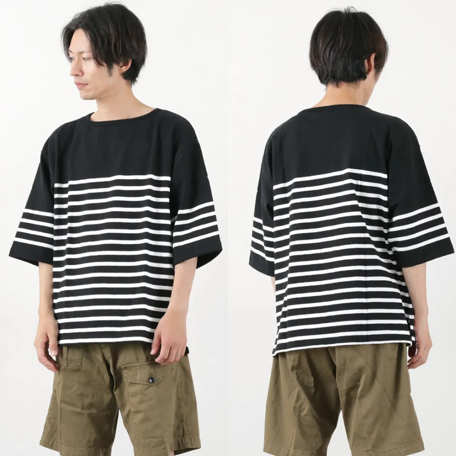 T-Shirts^TIEASY / HDCS Big Katanuki Boat Neck T-Shirt