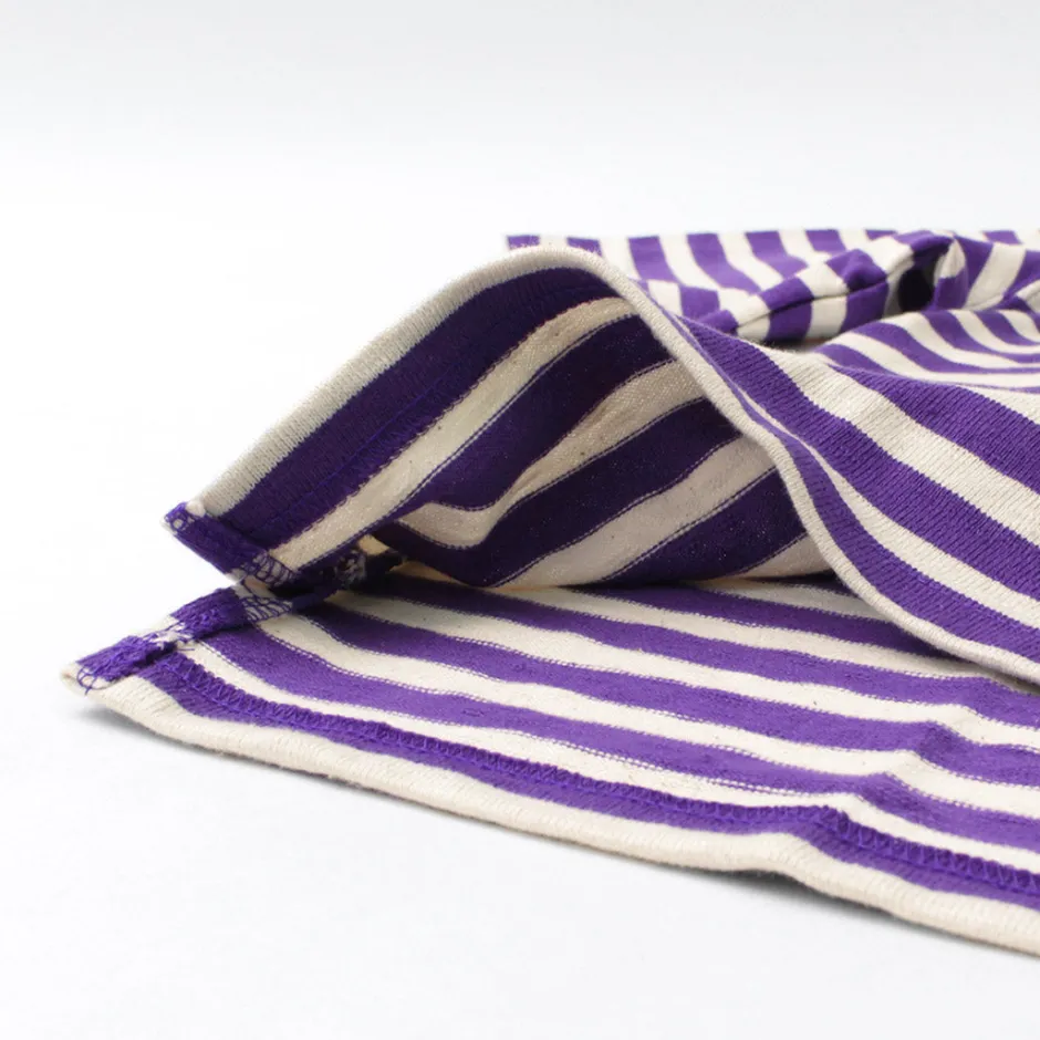 T-Shirts^TIEASY / HDCS Big stripe boat-neck T-shirt