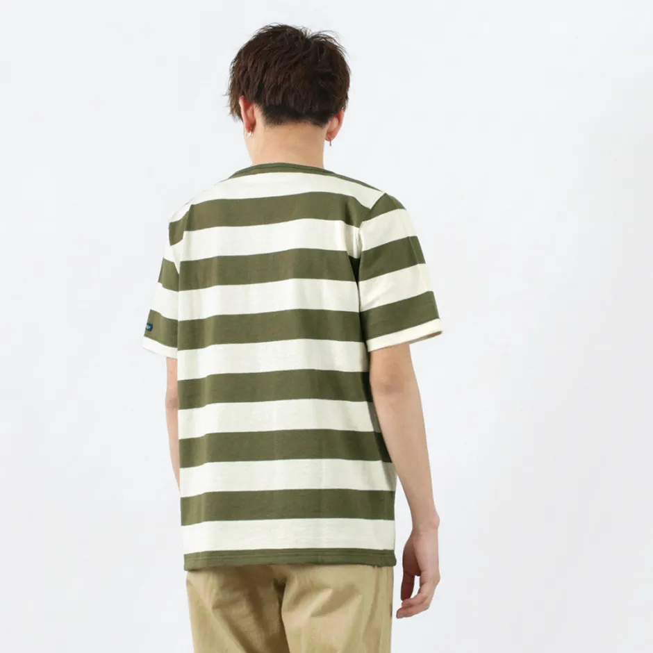 T-Shirts^TIEASY / HDCS Boat neck S/S wide stripe basque shirt