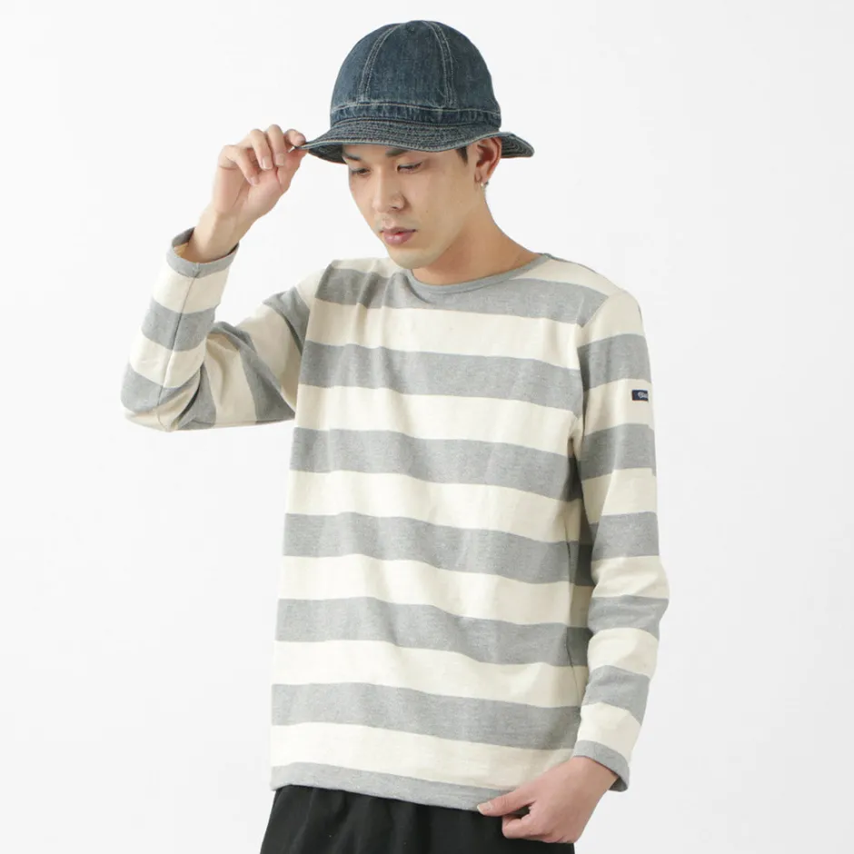 T-Shirts^TIEASY / HDCS Boat neck wide stripe basque shirt