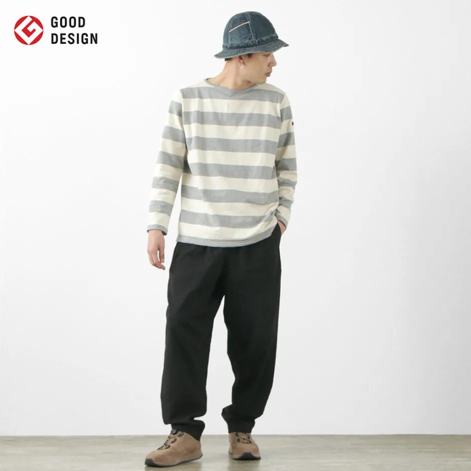 T-Shirts^TIEASY / HDCS Boat neck wide stripe basque shirt
