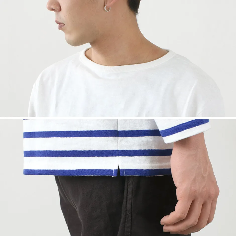 T-Shirts^TIEASY / HDCS Katanuki striped basque shirt