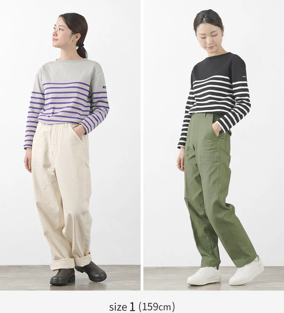 T-Shirts^TIEASY / HDCS Katanuki striped basque shirt