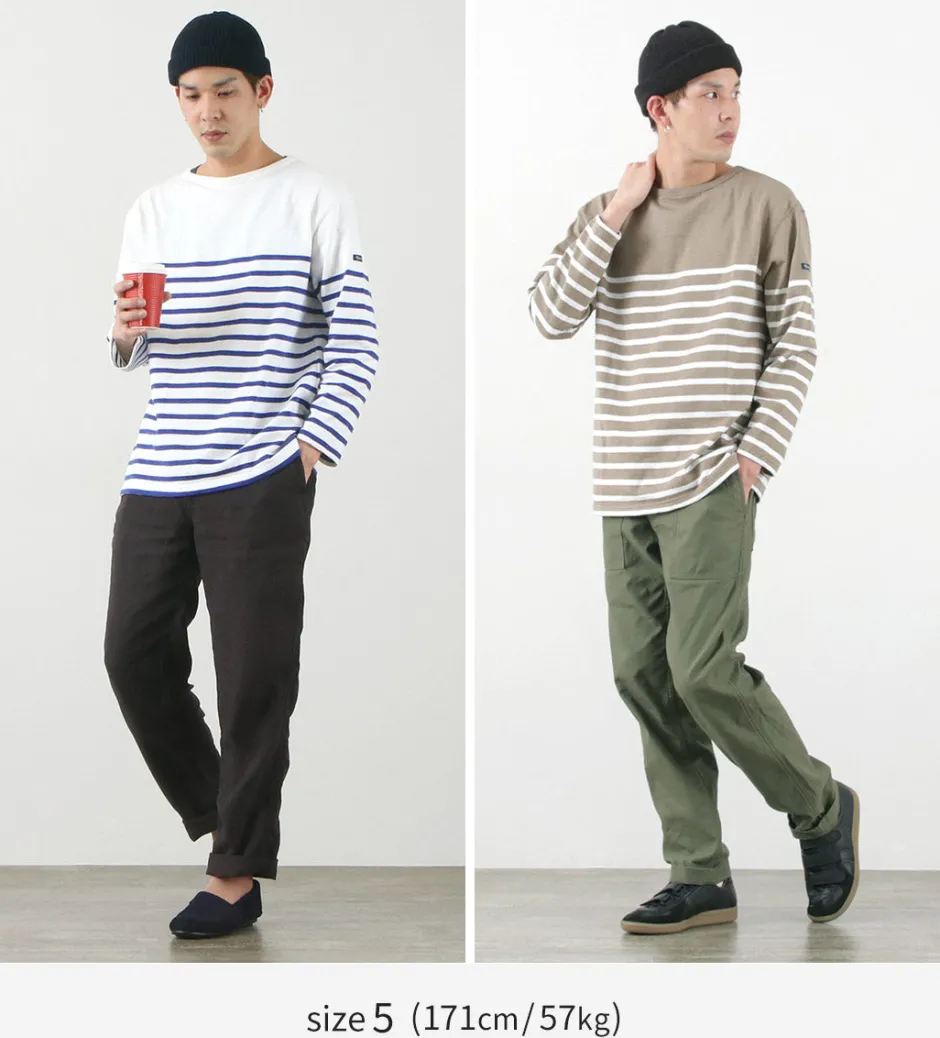 T-Shirts^TIEASY / HDCS Katanuki striped basque shirt
