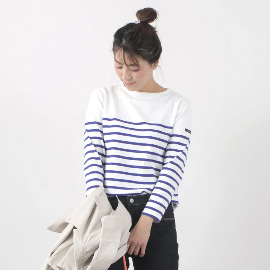 T-Shirts^TIEASY / HDCS Katanuki striped basque shirt
