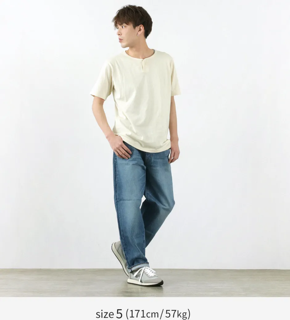T-Shirts^TIEASY / Summer Knits Henley Short Sleeve T-shirt