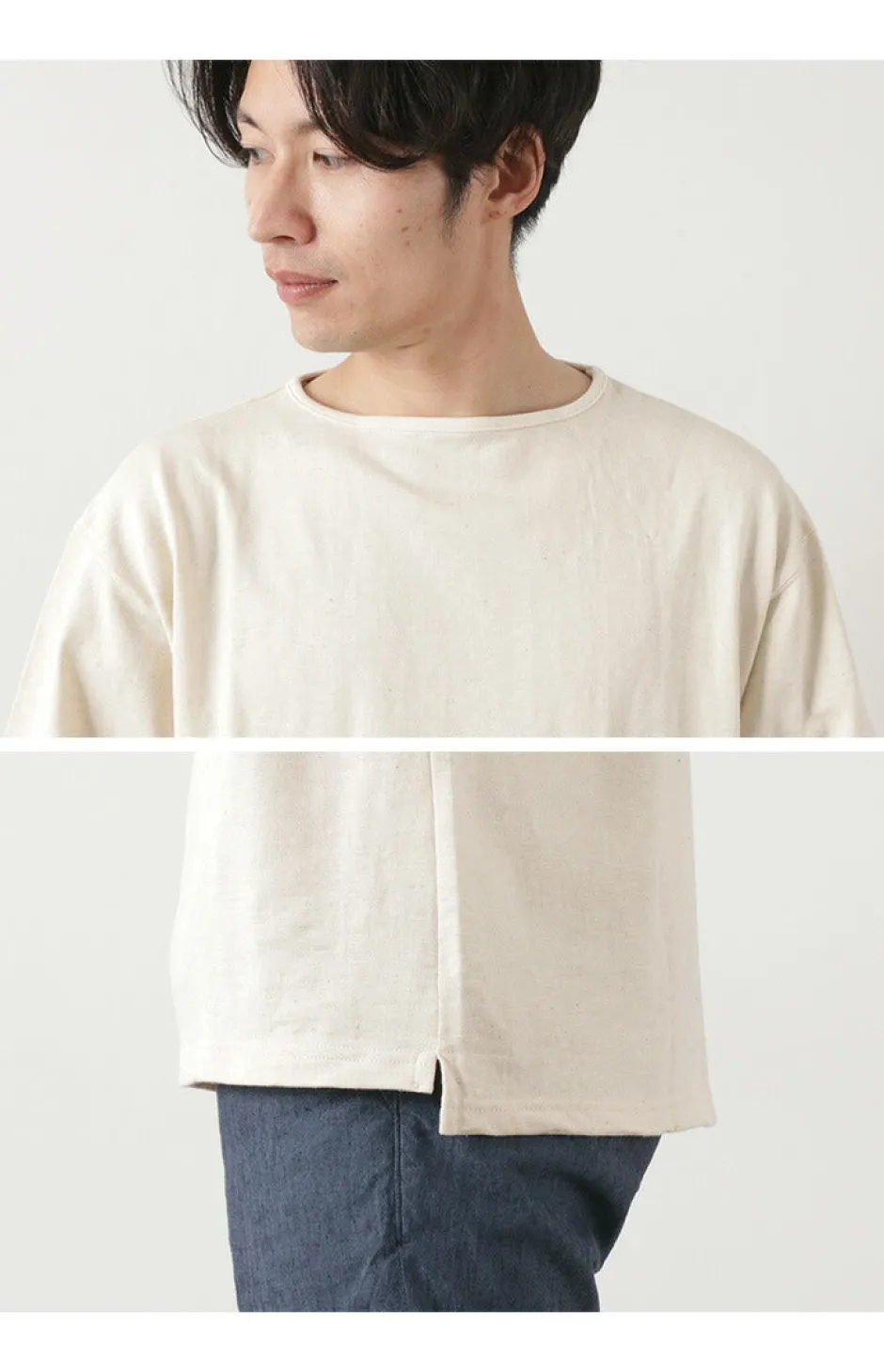 T-Shirts^TIEASY / TE001SS HDCS Light Big Boat Neck T-Shirt