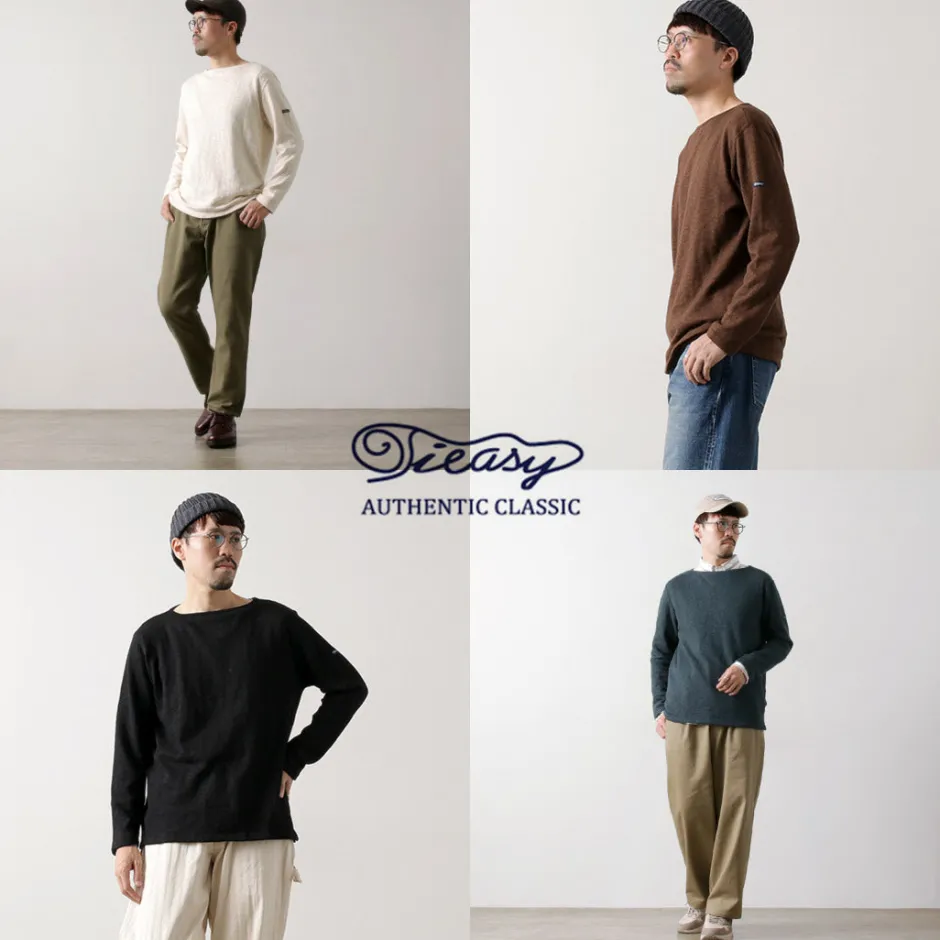 T-Shirts^TIEASY / Original Boat Neck Shirt
