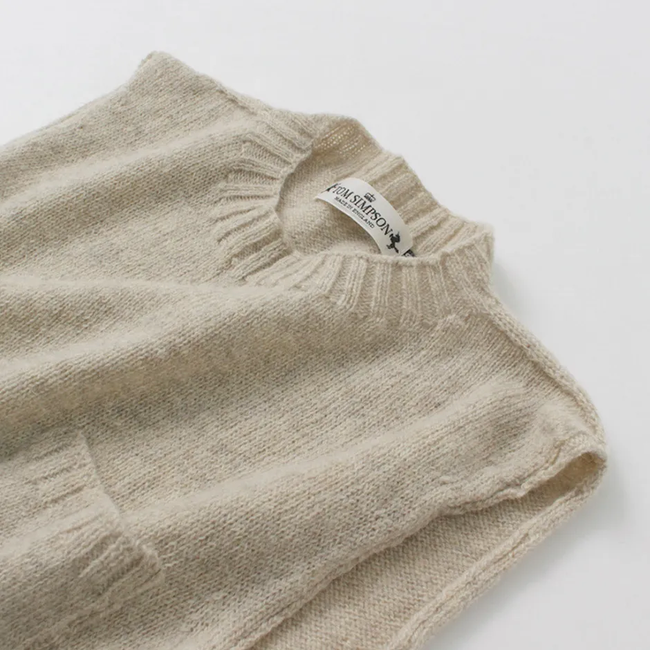 Knits^TOM SIMPSON / Crew Neck Pocket Knit Vest