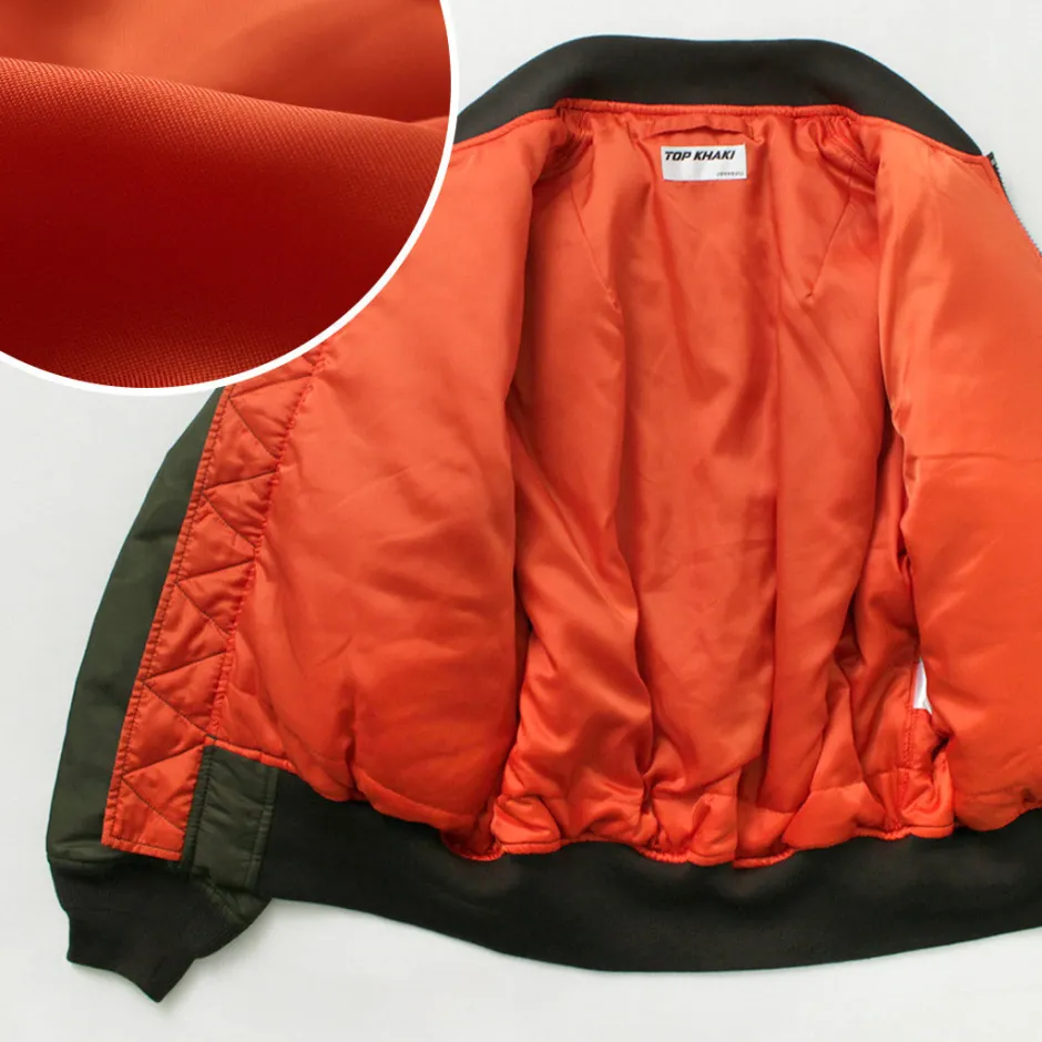 Jackets^TOP KHAKI / MA-1 Nylon Flight Jacket