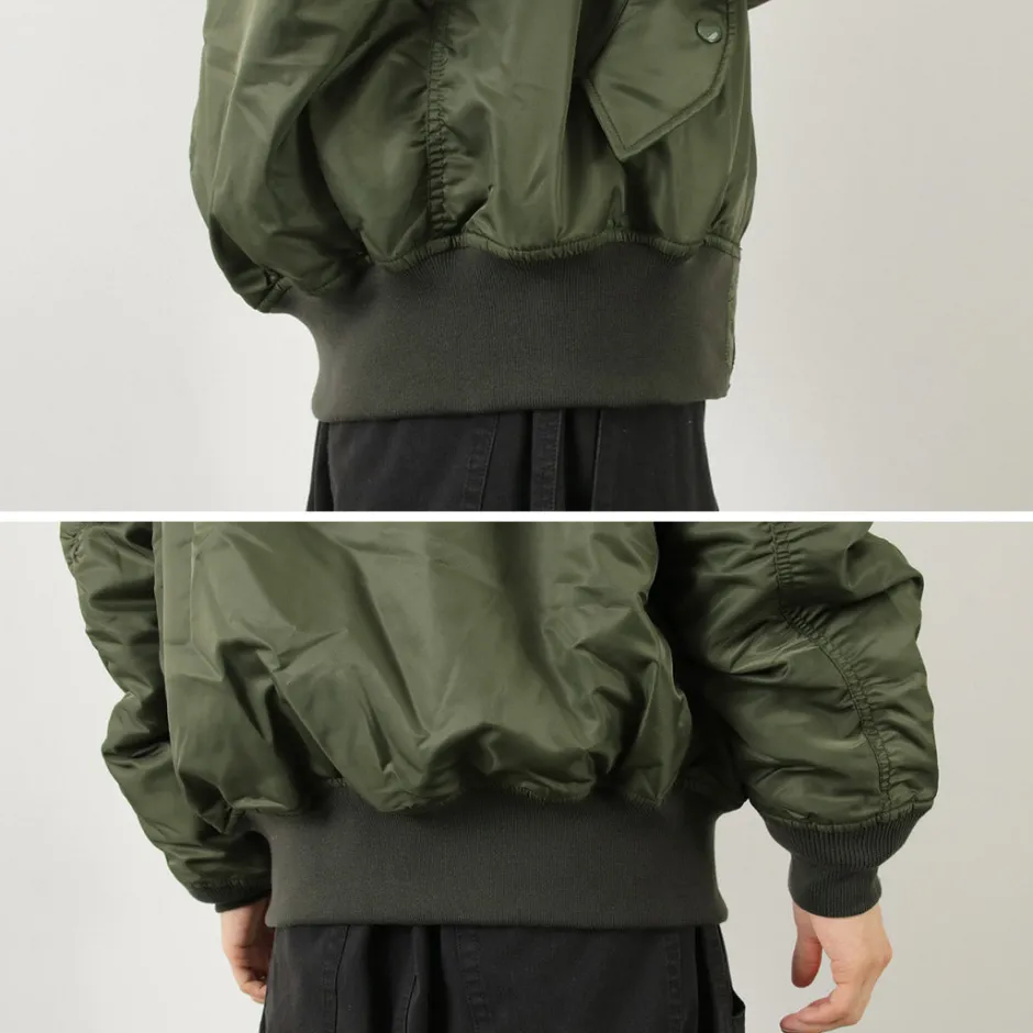 Jackets^TOP KHAKI / MA-1 Nylon Flight Jacket