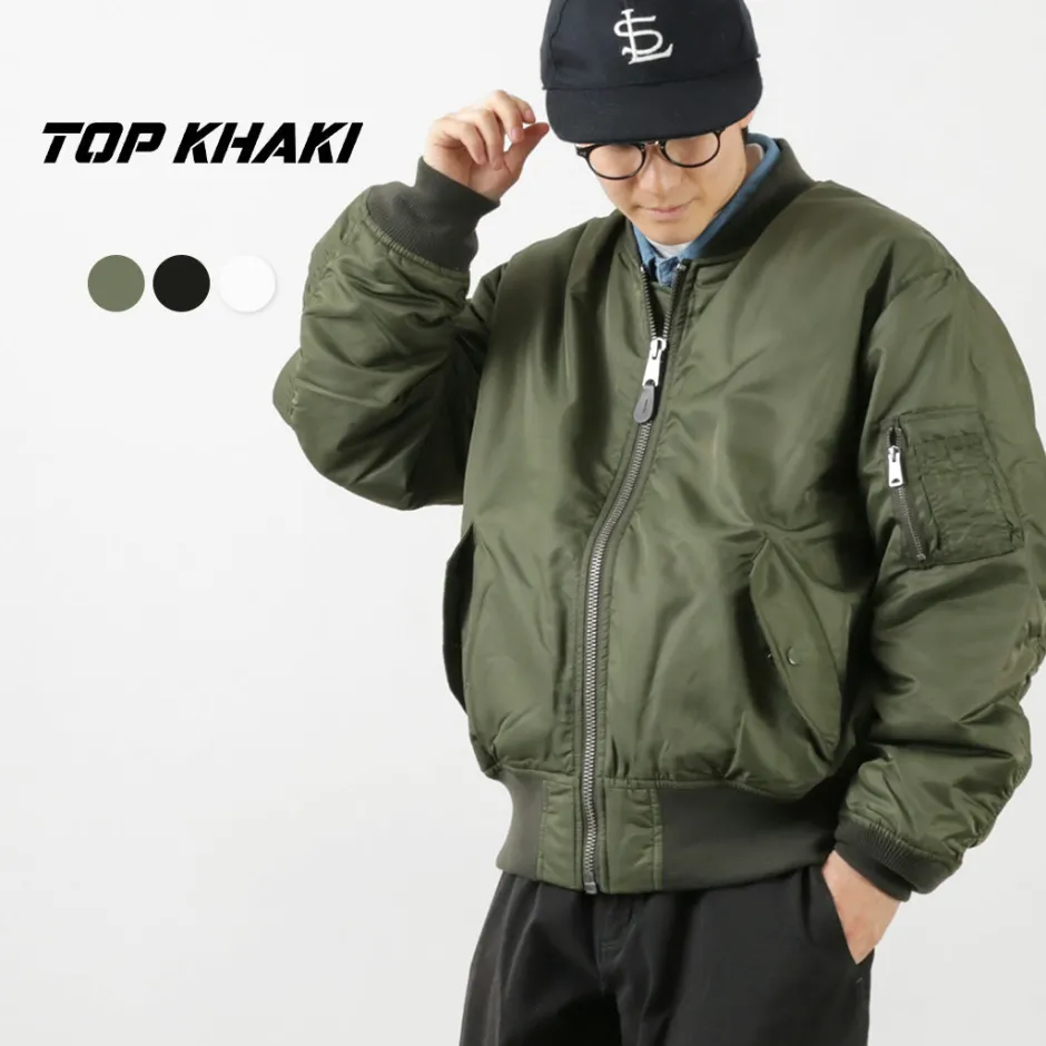 Jackets^TOP KHAKI / MA-1 Nylon Flight Jacket