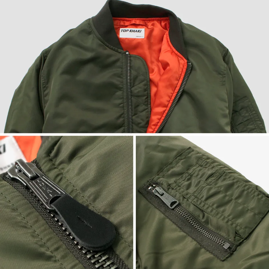 Jackets^TOP KHAKI / MA-1 Nylon Flight Jacket