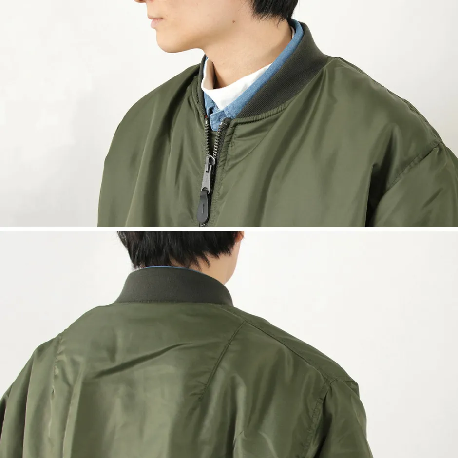 Jackets^TOP KHAKI / MA-1 Nylon Flight Jacket