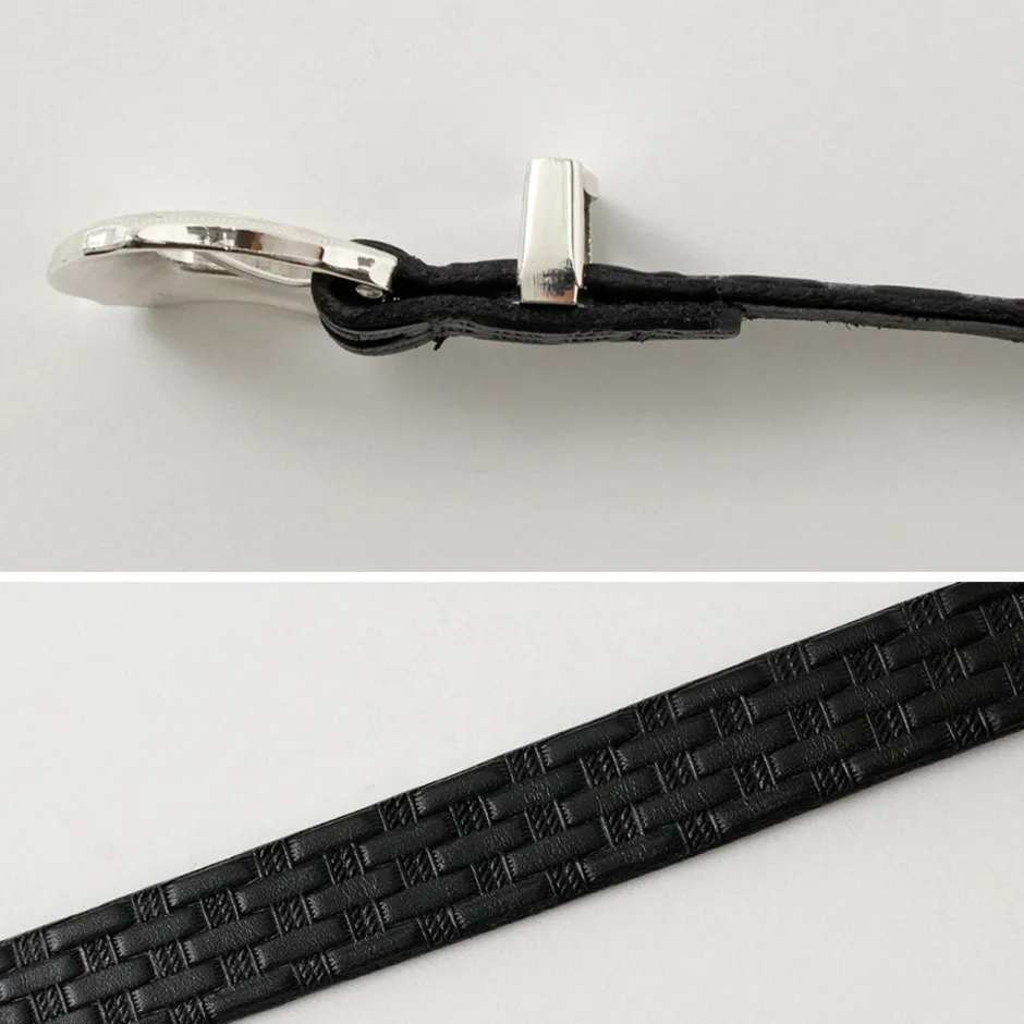 Belts^TORY LEATHER / 3/4 inch Western Belt Basket Weave black