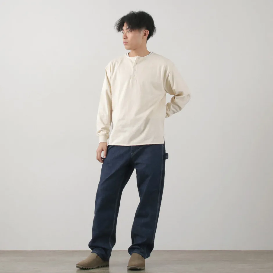 T-Shirts^TOWN TOPIC / Ankle Henley L/S Tee
