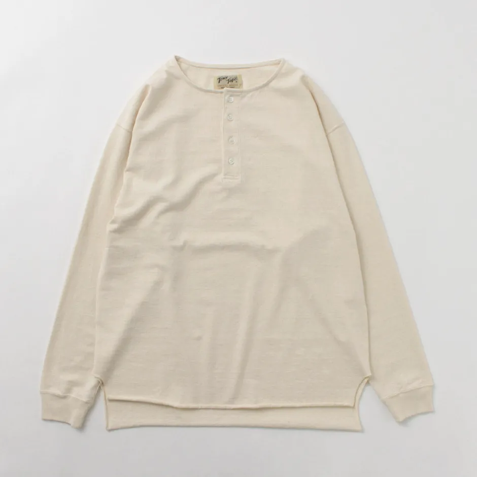 T-Shirts^TOWN TOPIC / Ankle Henley L/S Tee