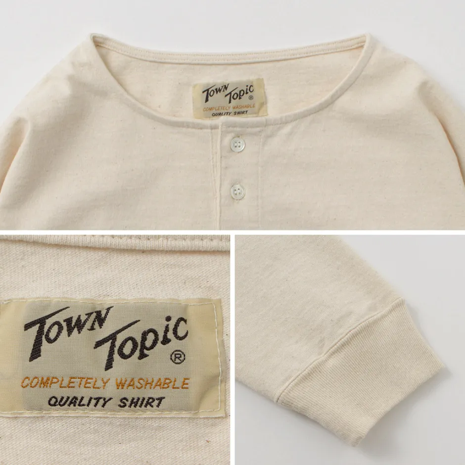 T-Shirts^TOWN TOPIC / Ankle Henley L/S Tee