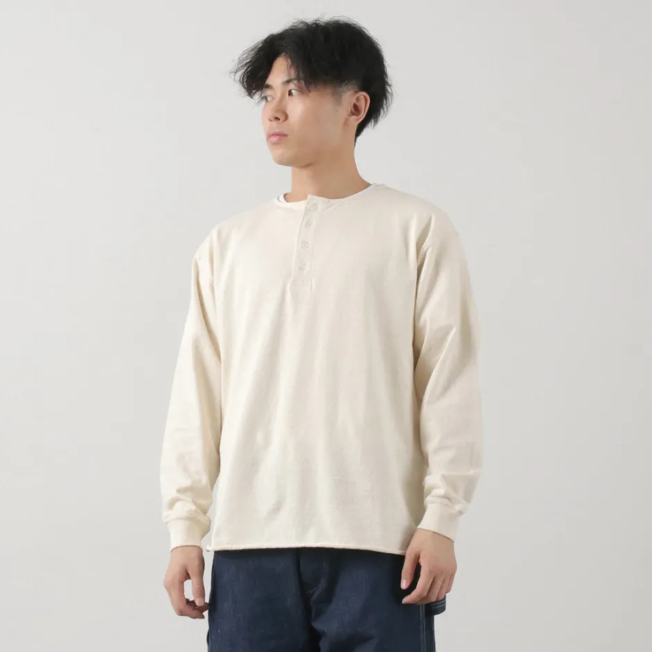 T-Shirts^TOWN TOPIC / Ankle Henley L/S Tee