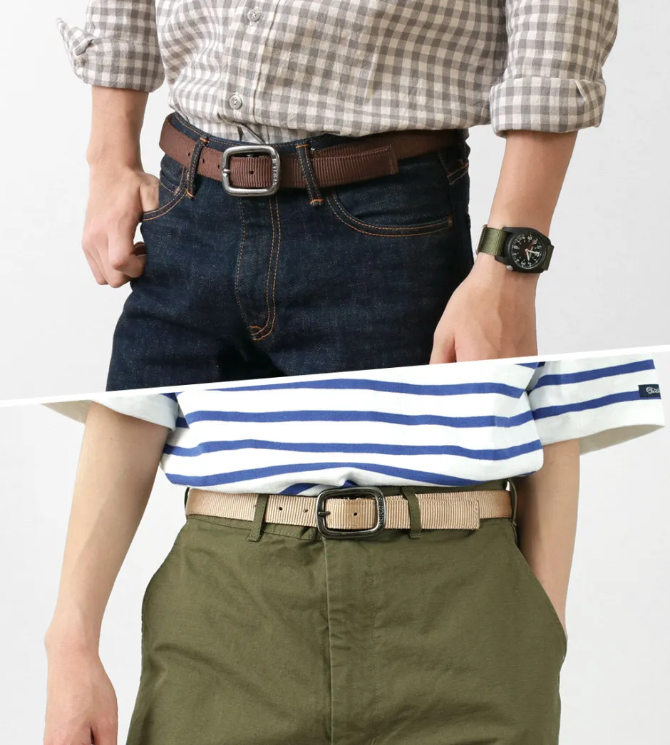 Belts^TRIPLE E / PLAIN NYLON WEB BELT