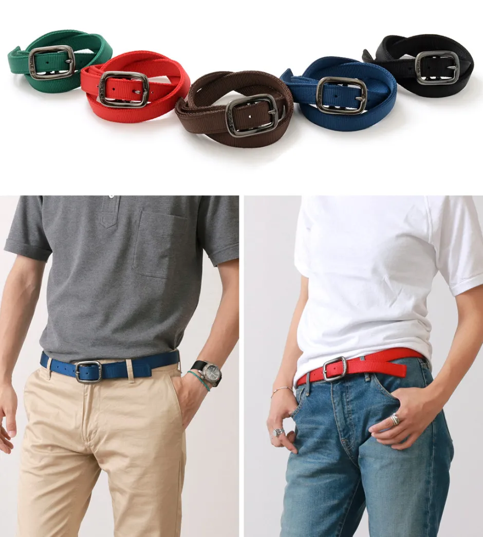 Belts^TRIPLE E / PLAIN NYLON WEB BELT
