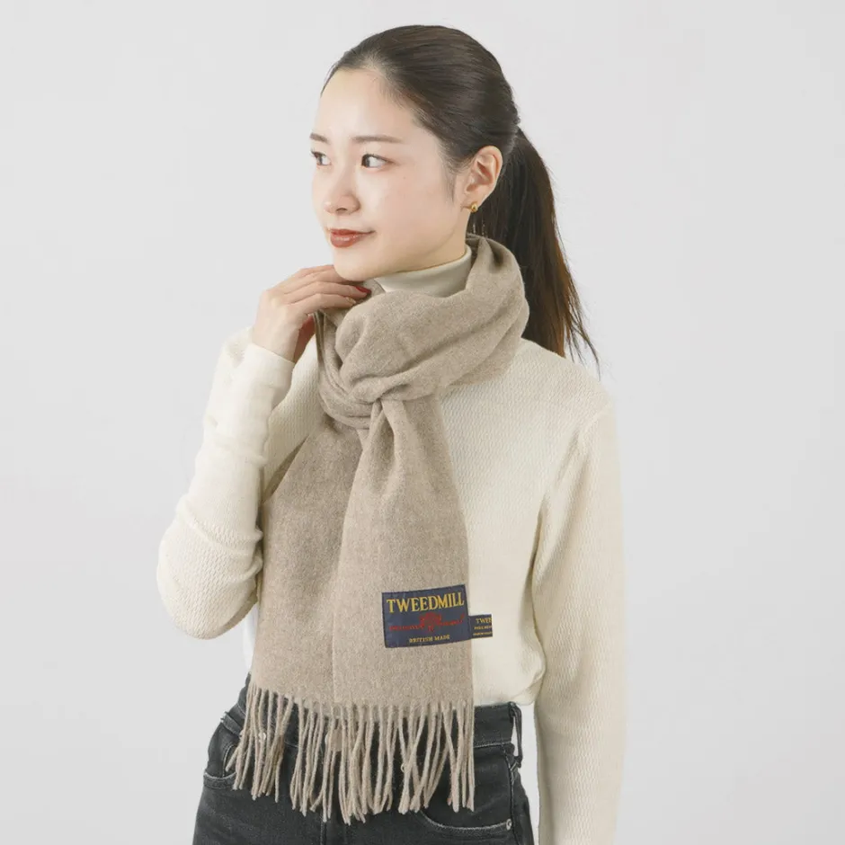 Scarfs^TWEED MILL / Lamb Wool Scarf Solid