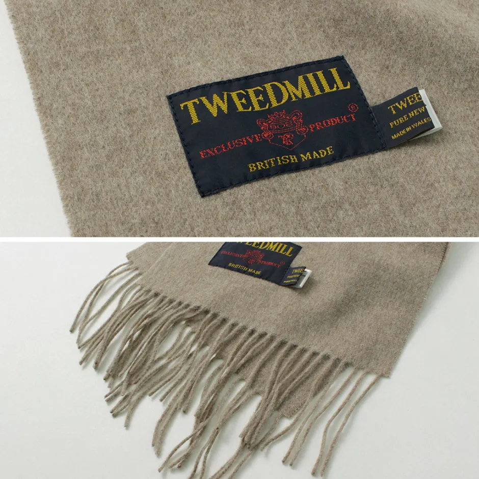Scarfs^TWEED MILL / Lamb Wool Scarf Solid