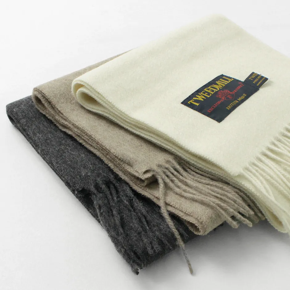 Scarfs^TWEED MILL / Lamb Wool Scarf Solid