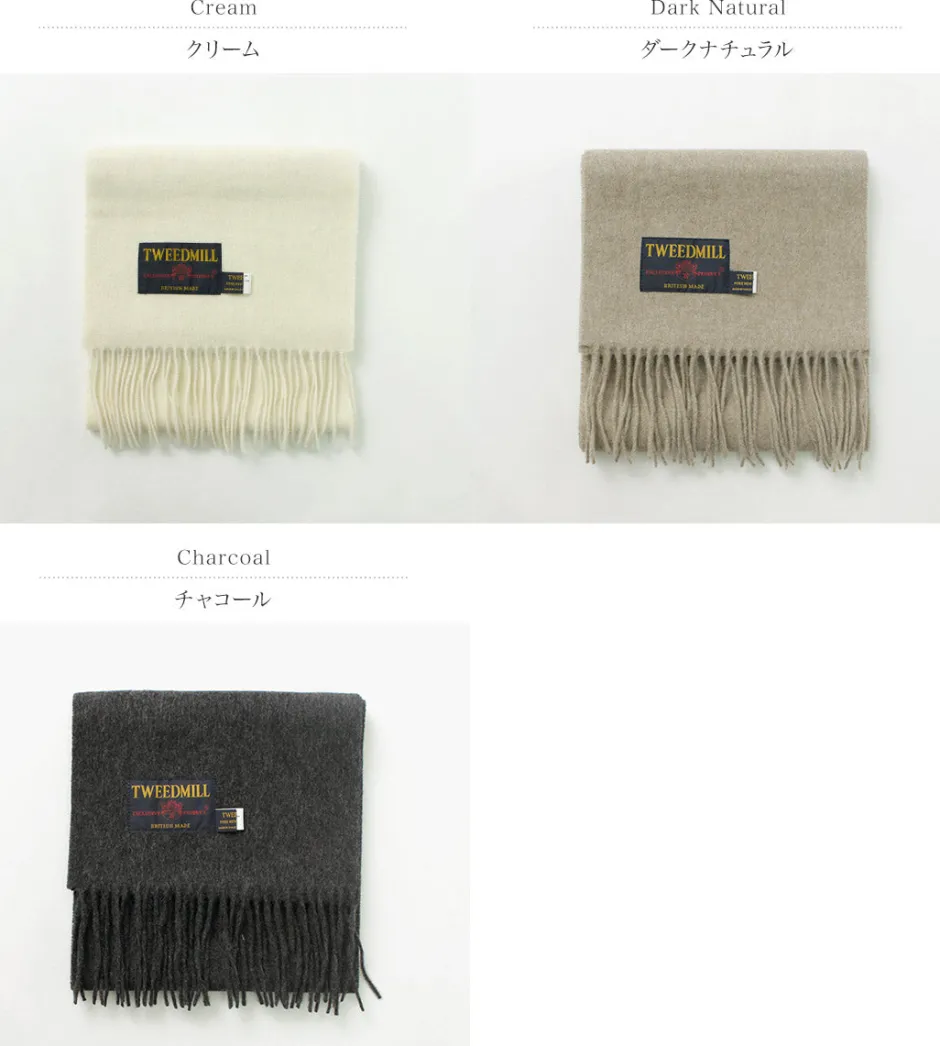 Scarfs^TWEED MILL / Lamb Wool Scarf Solid