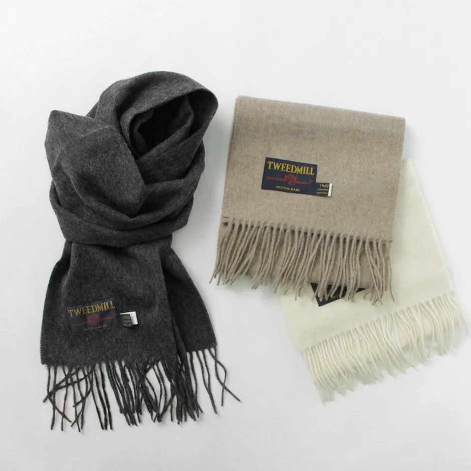 Scarfs^TWEED MILL / Lamb Wool Scarf Solid