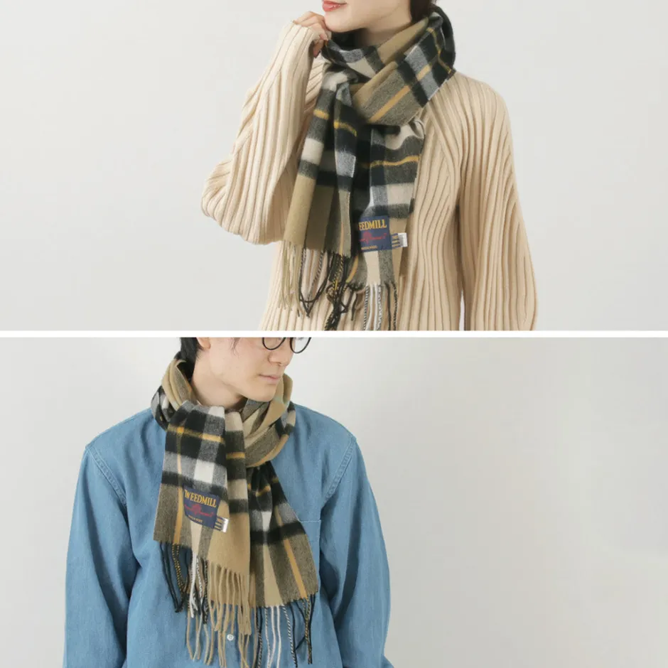 Scarfs^TWEED MILL / Lambs Wool Plaid Scarf