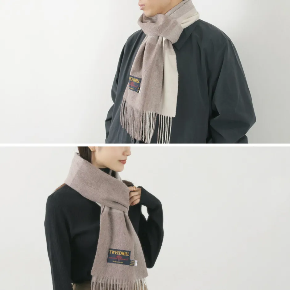 Scarfs^TWEED MILL / Lambs Wool Plaid Scarf