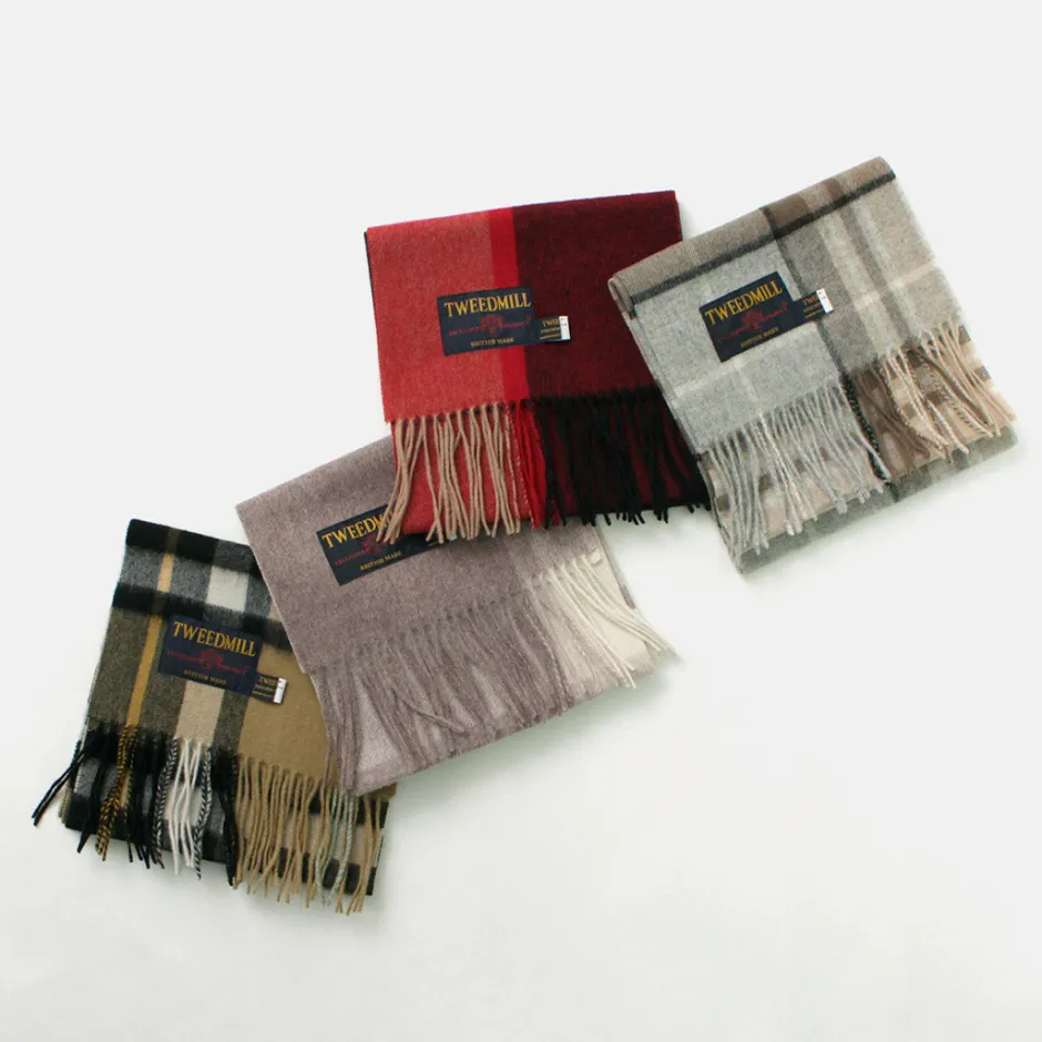 Scarfs^TWEED MILL / Lambs Wool Plaid Scarf