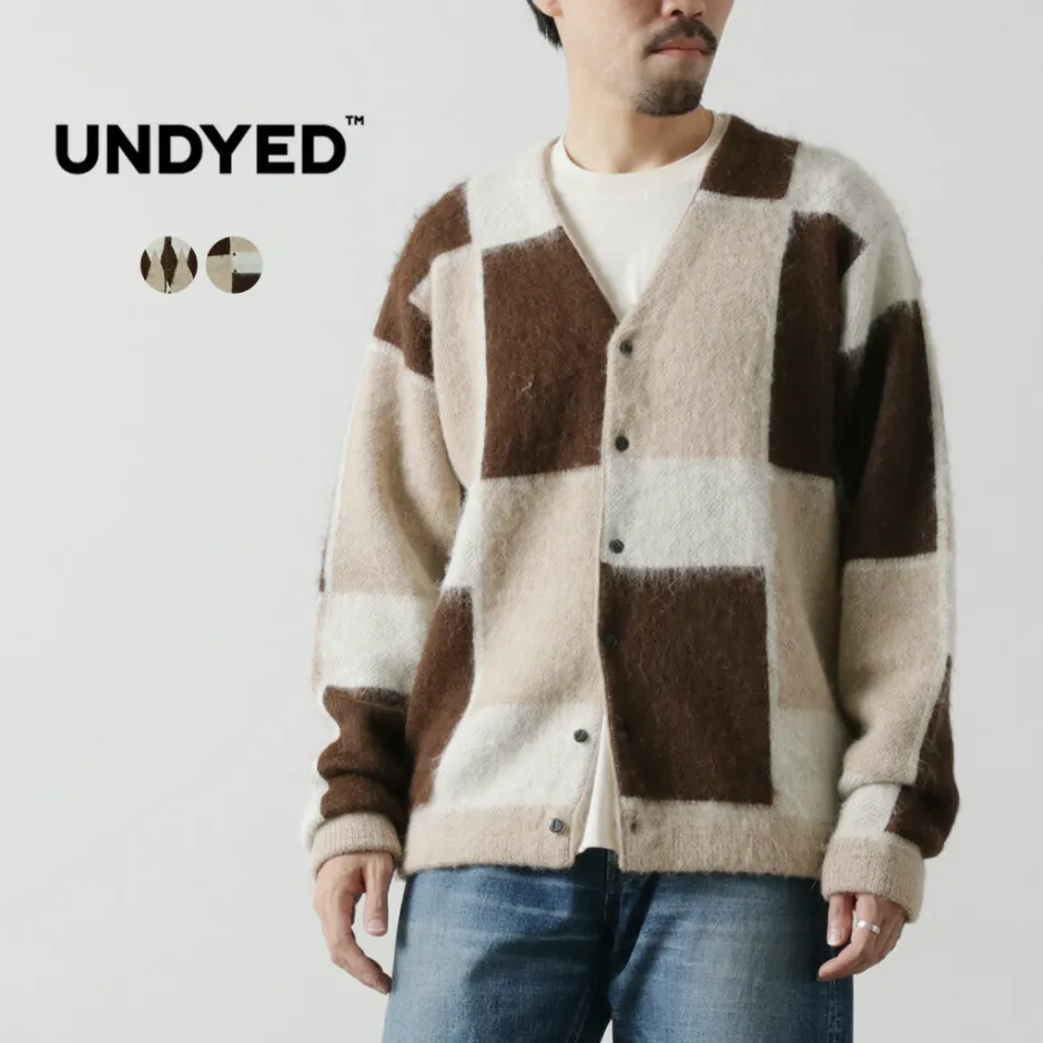 Cardigans^UNDYED / Jacquard Blush Cardigan Andaid Superfine Peruvian Alpaca